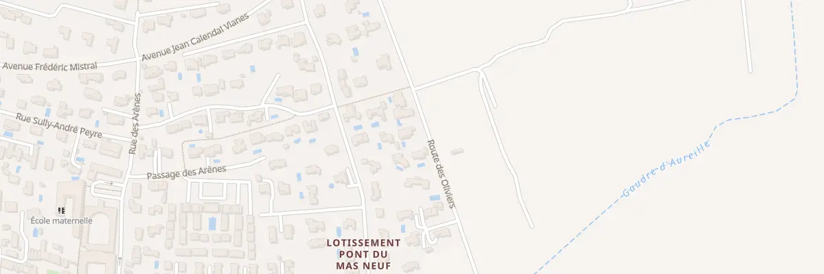 Plan du 39 Rte des Oliviers à Mouriès
