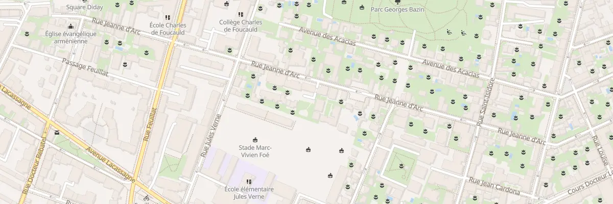 Plan du 42 Rue Jeanne d’Arc à Lyon 3e Arrondissement