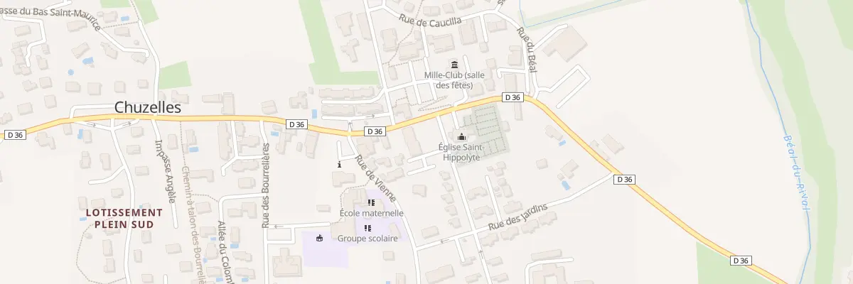 Plan du 92 Rue de la Croix de Tourmente à Chuzelles