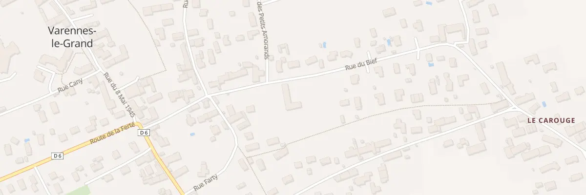 Plan du 10 Rue du Bief à Varennes-le-Grand