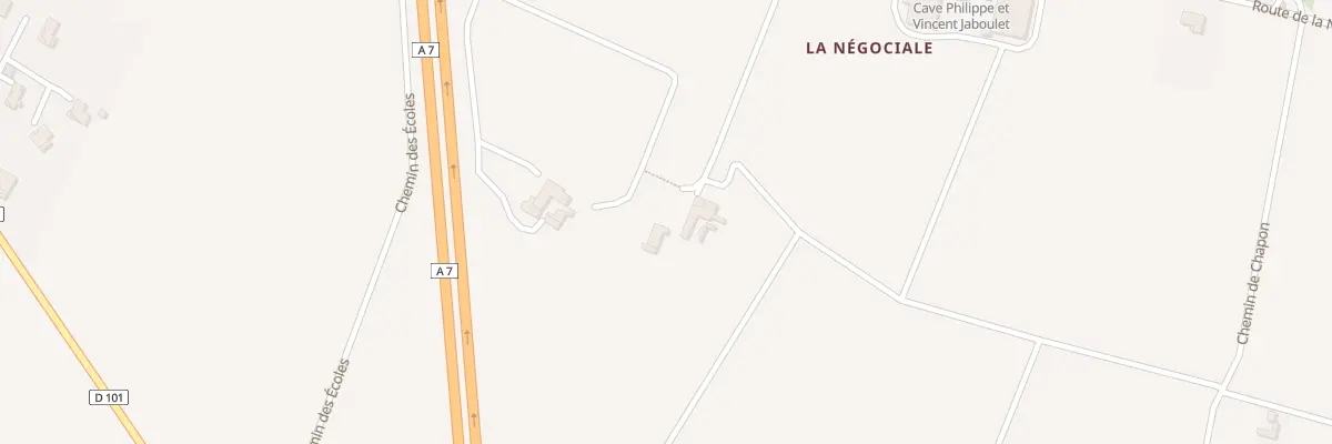 Plan du 822 Rte de la Negociale à Mercurol-Veaunes