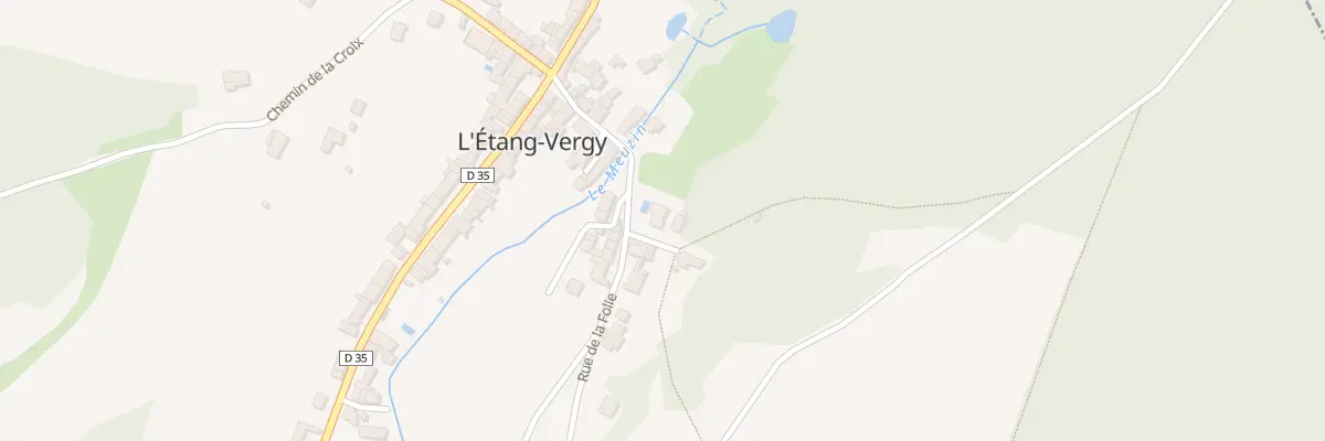 Plan du 2 Chem de Vergy à L’Étang-Vergy