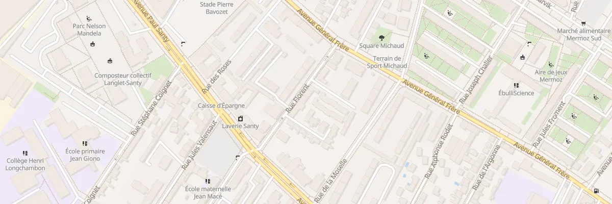 Plan du 5B Rue Florent à Lyon 8e Arrondissement