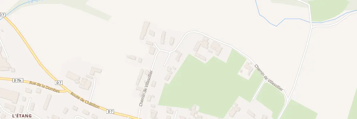 Plan du 5092 Villesolier à Saint-Étienne-sur-Chalaronne