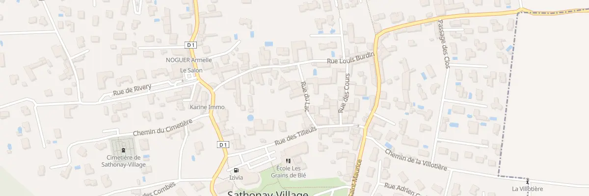Plan du 3 Rue du Lac à Sathonay-Village