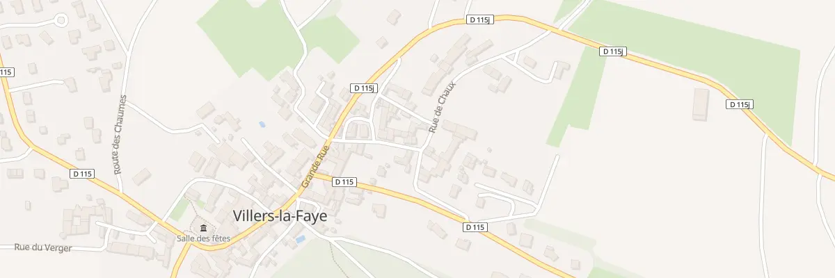 Plan du 11 Rue de Chaux à Villers-la-Faye