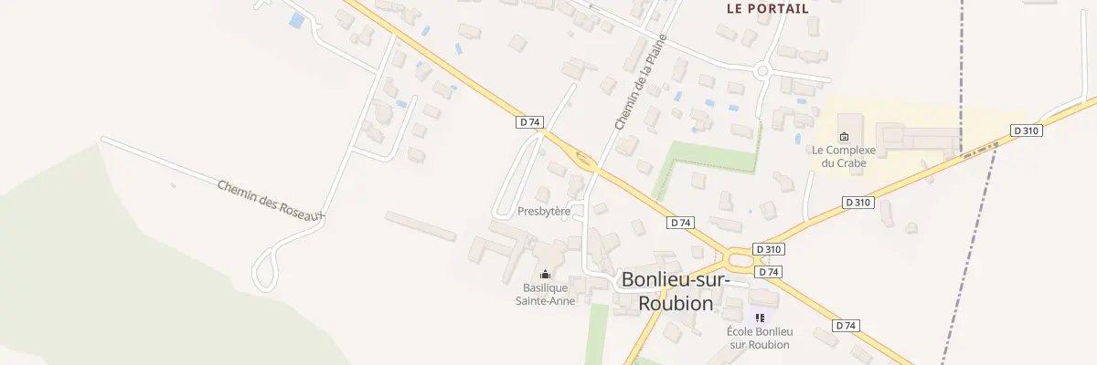 Plan du 205 Rte de la Laupie à Bonlieu-sur-Roubion