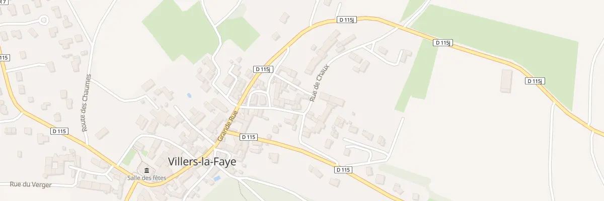 Plan du 13 Rue de Chaux à Villers-la-Faye