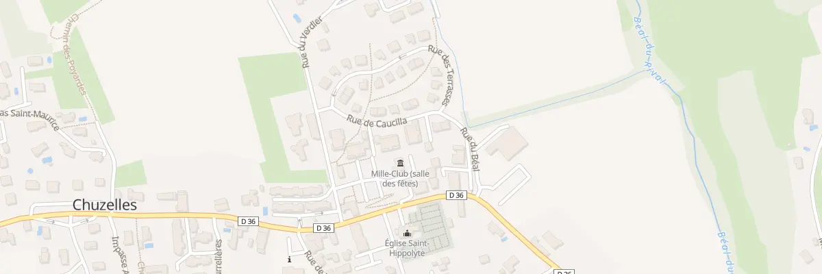 Plan du 116 Rue de Caucilla à Chuzelles