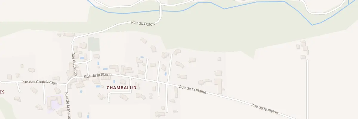 Plan du 259 Rue de la Plaine à Bougé-Chambalud
