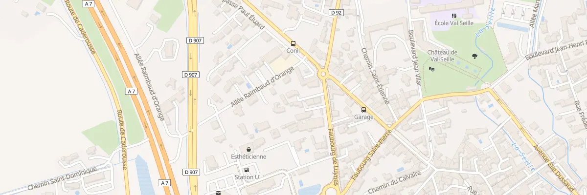 Plan du 69 Fg de Luynes à Courthézon