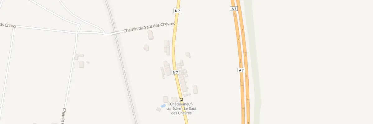 Plan du 860 Rte Nationale 7 à Châteauneuf-sur-Isère