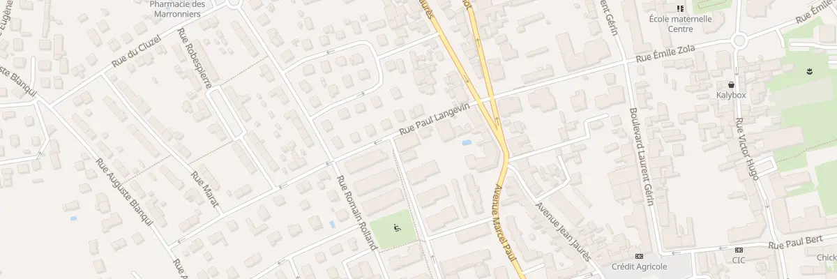 Plan du 26 Rue Paul Langevin à Vénissieux