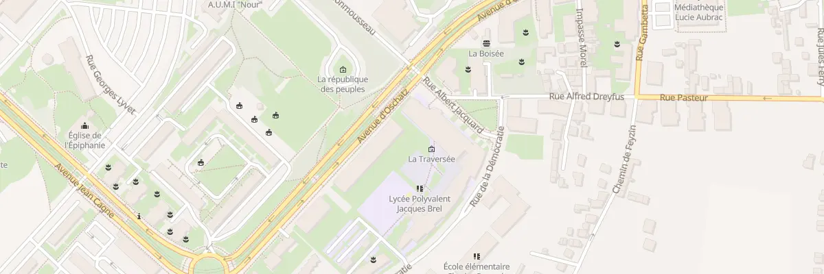 Plan du 14B Av d’Oschatz à Vénissieux