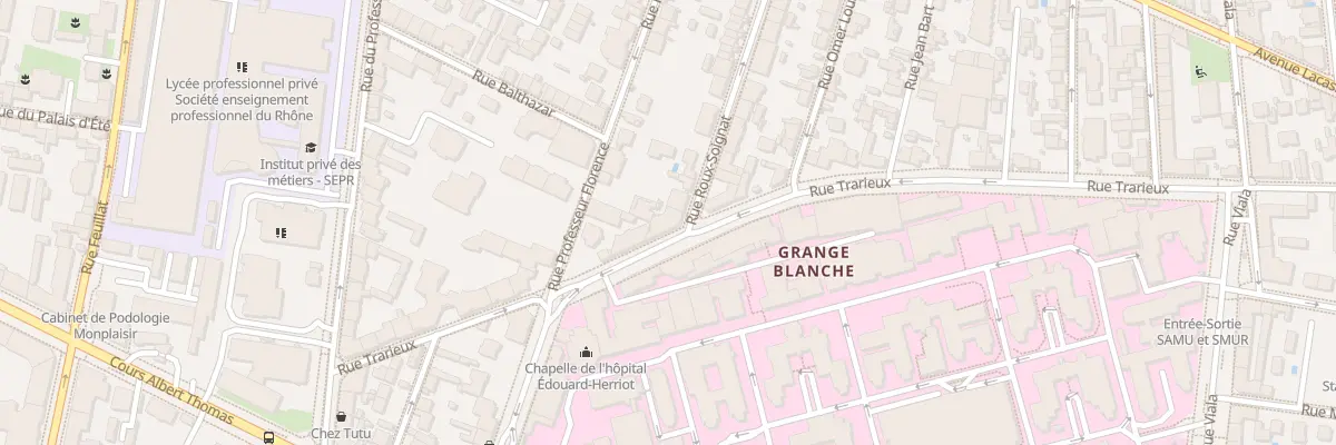 Plan du 27 Rue Trarieux à Lyon 3e Arrondissement