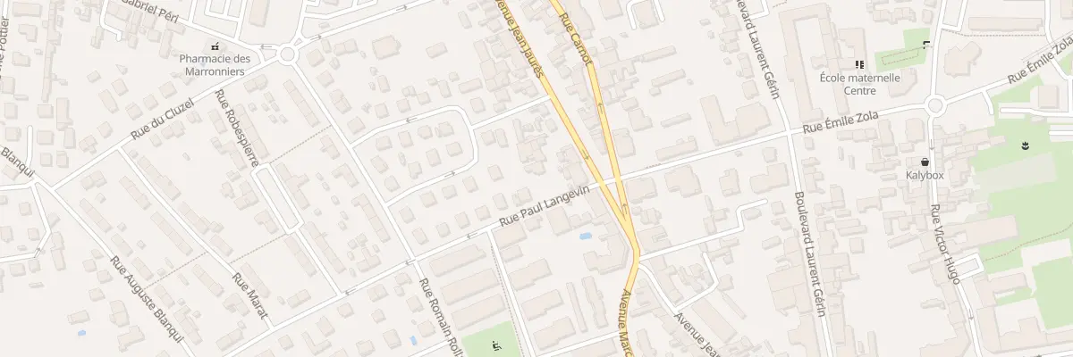 Plan du 27 Rue Paul Langevin à Vénissieux