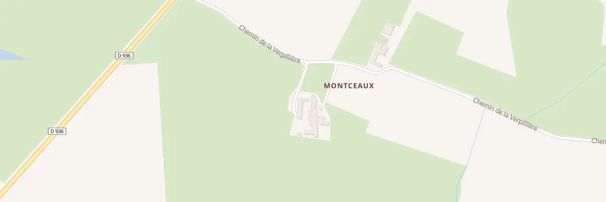 Plan du 5492 Montceaux à Saint-Trivier-sur-Moignans