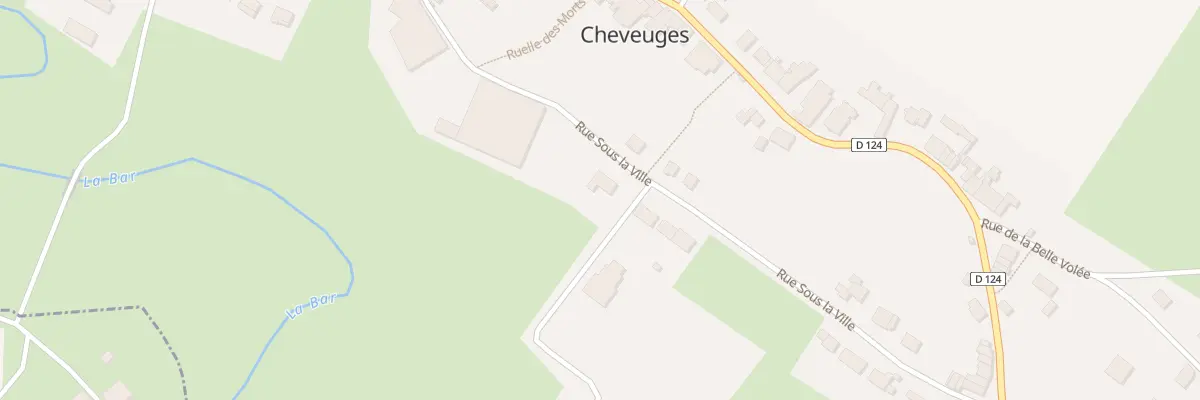 Plan du 4A Rue sous la Ville à Cheveuges