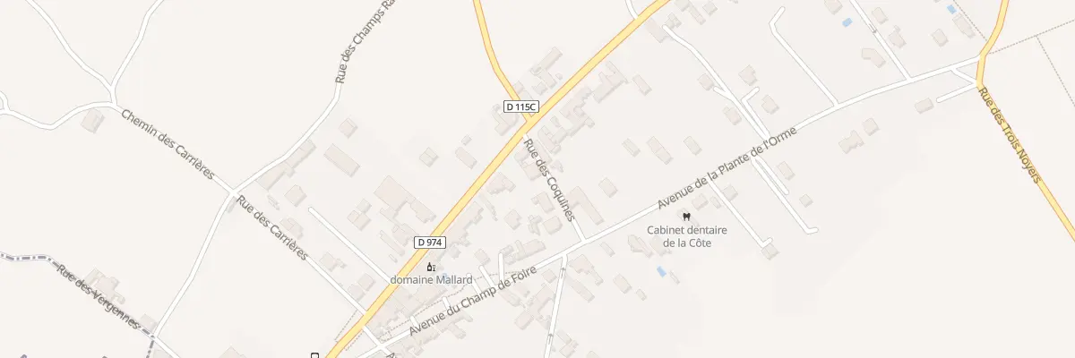 Plan du 4 Rue des Coquines à Ladoix-Serrigny