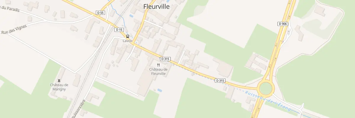 Plan du 5035F Rue du Glamont à Fleurville