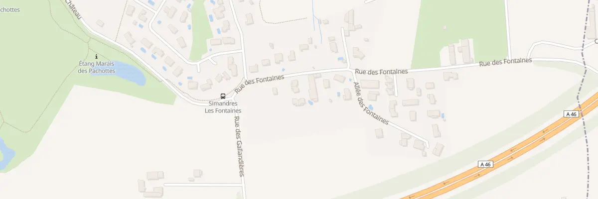 Plan du 80 Rue des Fontaines à Simandres