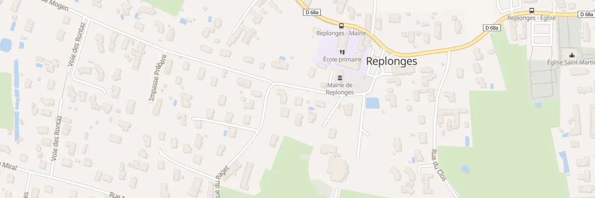 Plan du 6112 Rue du Paget à Replonges