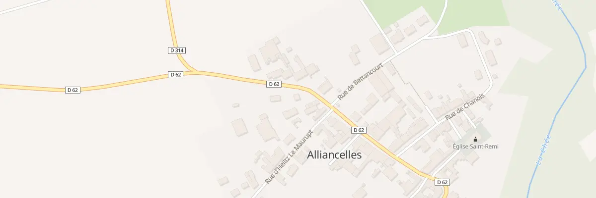 Plan du 2 Gr Grande Rue à Alliancelles