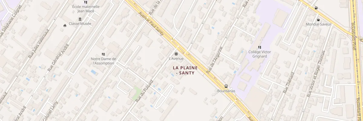 Plan du 182 Av Paul Santy à Lyon 8e Arrondissement