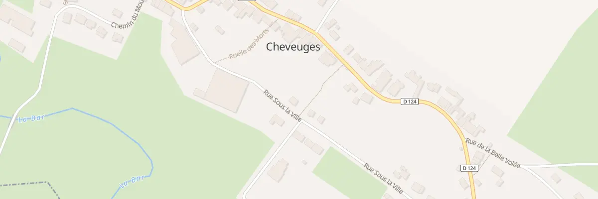 Plan du 3 Rue sous la Ville à Cheveuges