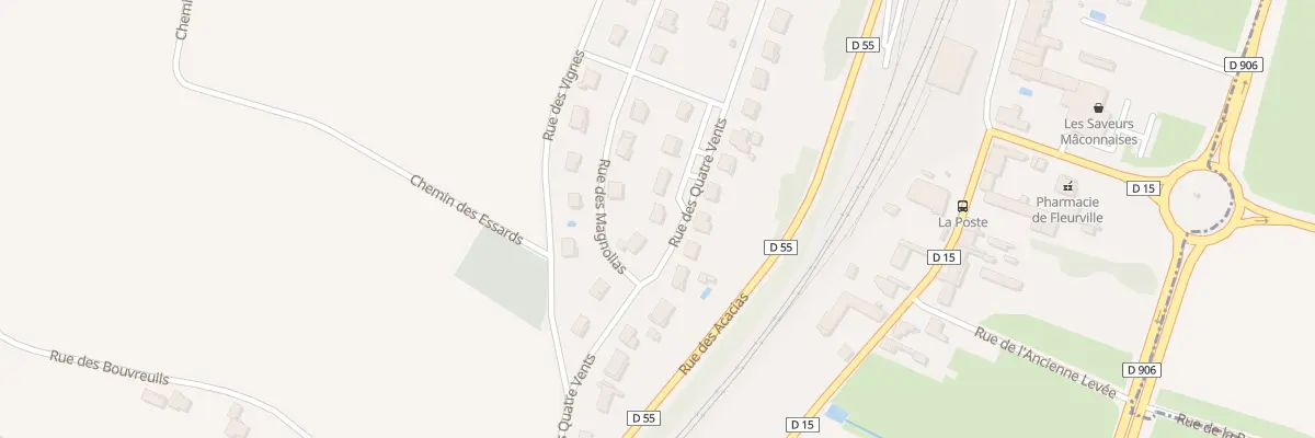 Plan du 12 Rue des 4 Vents à Fleurville