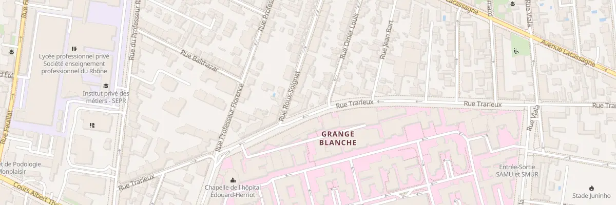 Plan du 33 Rue Trarieux à Lyon 3e Arrondissement