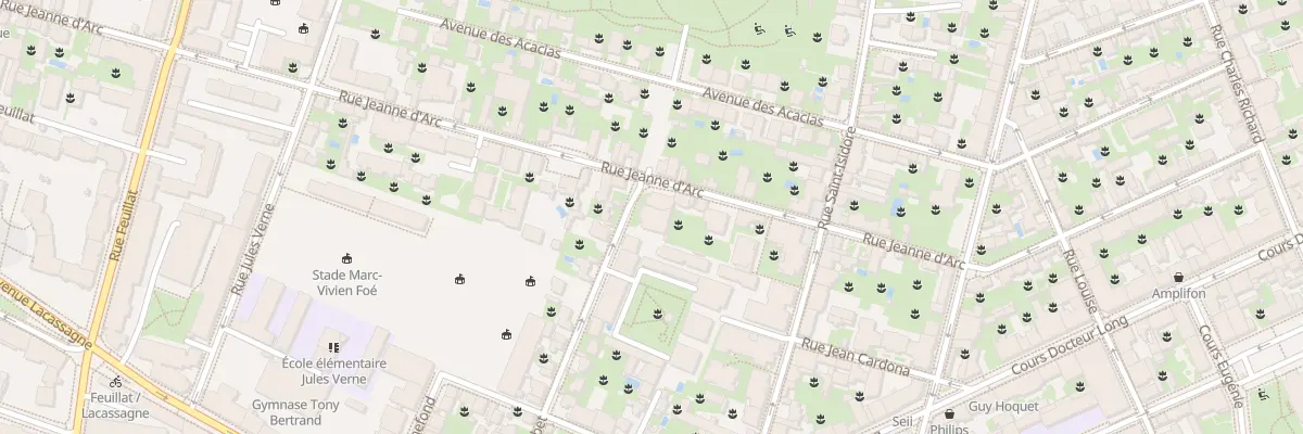Plan du 56 Rue Jeanne d’Arc à Lyon 3e Arrondissement