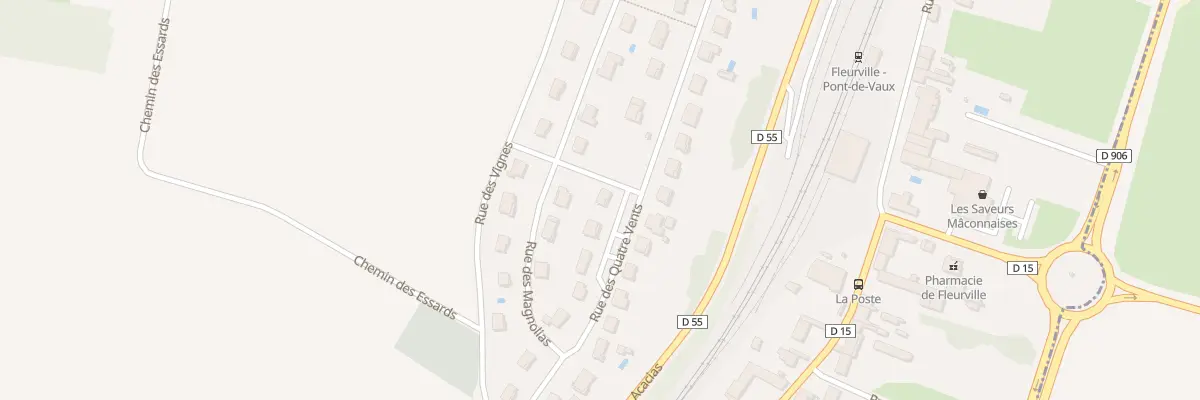 Plan du 15 Rue des 4 Vents à Fleurville