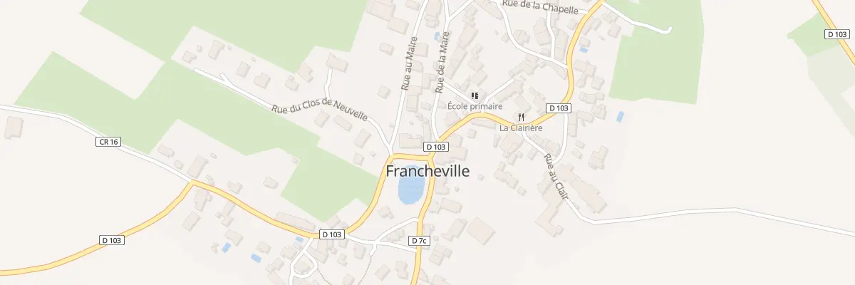 Plan du 1 Rue de la Mare à Francheville