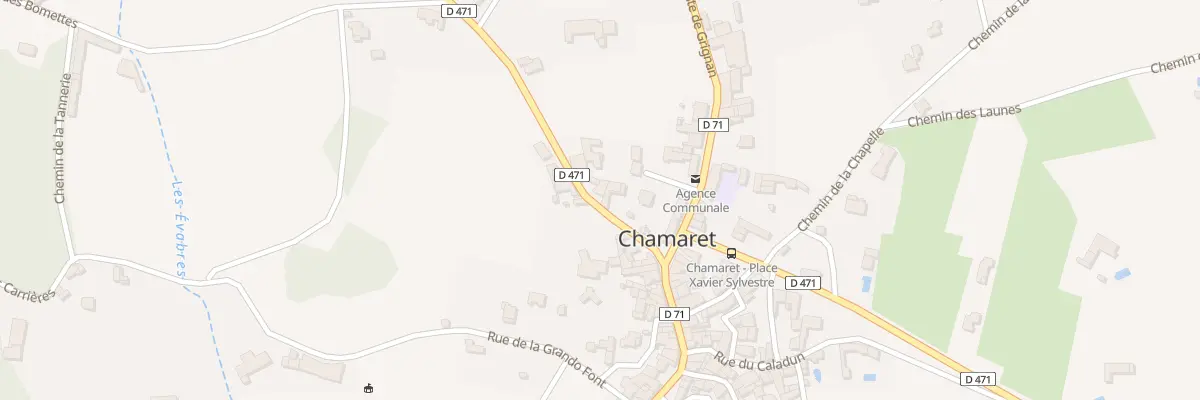 Plan du 80 Rte de Chantemerle à Chamaret