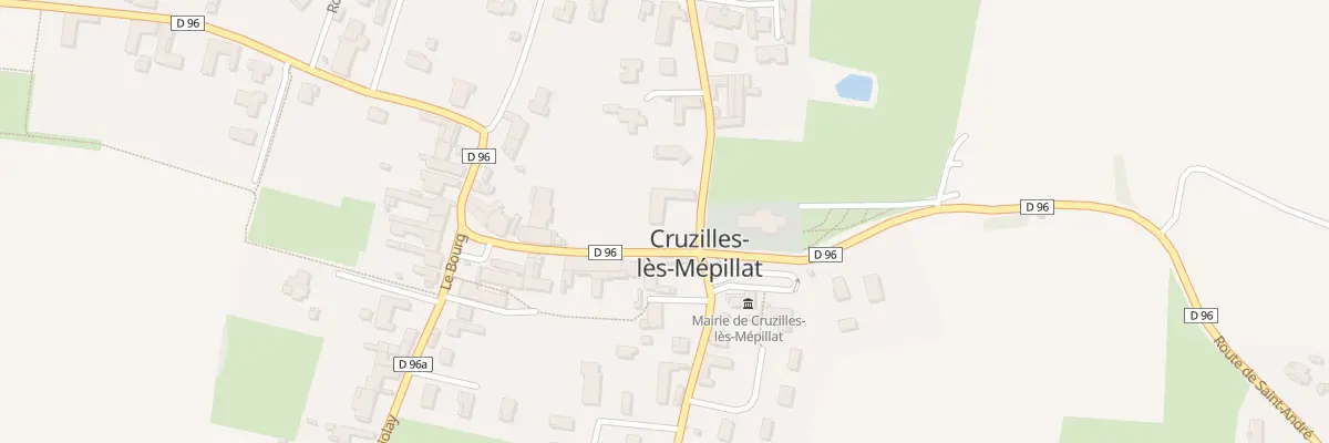 Plan du 25 Rte de Pont de Veyle à Cruzilles-lès-Mépillat
