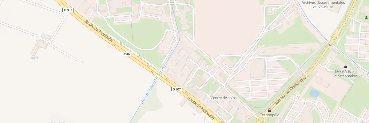 Plan du 3321 Rte de Marseille Mft à Avignon