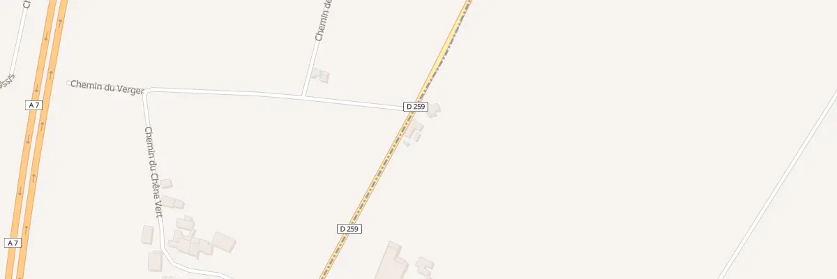 Plan du 1400 Rte des Chênes Verts à Pont-de-l’Isère