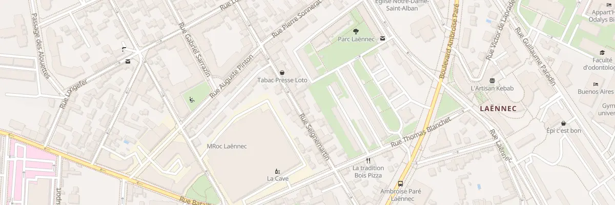 Plan du 43 Rue Seignemartin à Lyon 8e Arrondissement