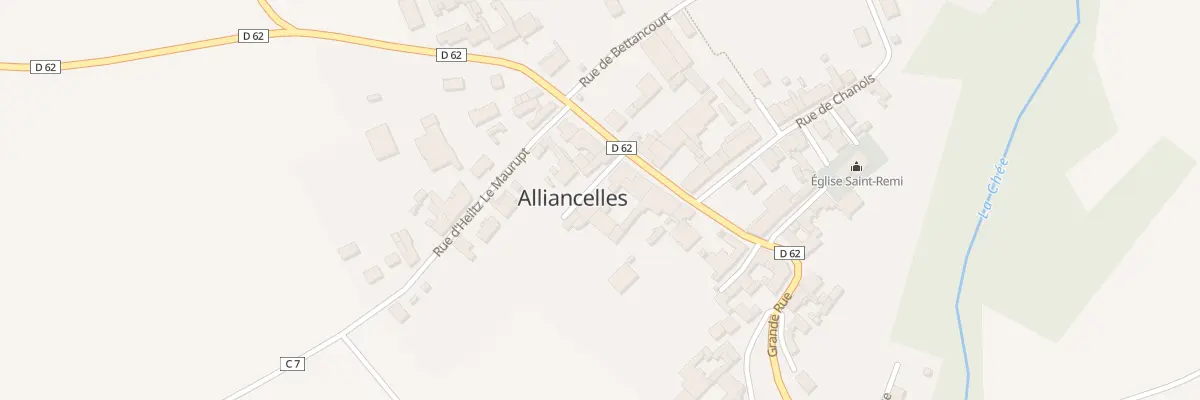 Plan du 12 Gr Grande Rue à Alliancelles