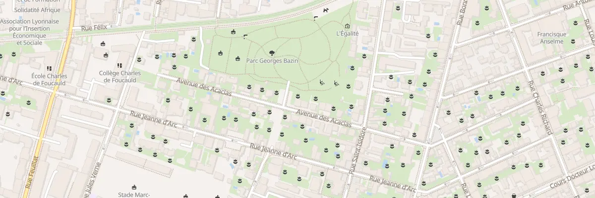 Plan du 14 Av des Acacias à Lyon 3e Arrondissement