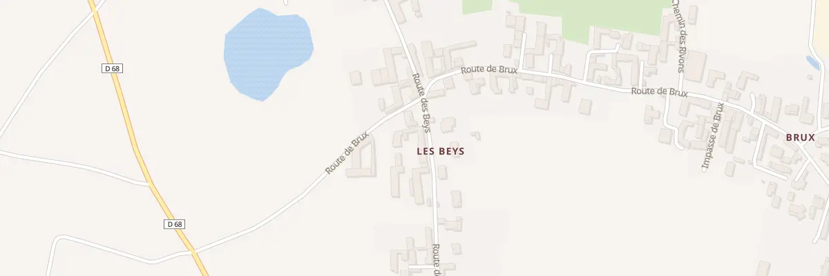 Plan du 375 Rte des Beys à Feillens