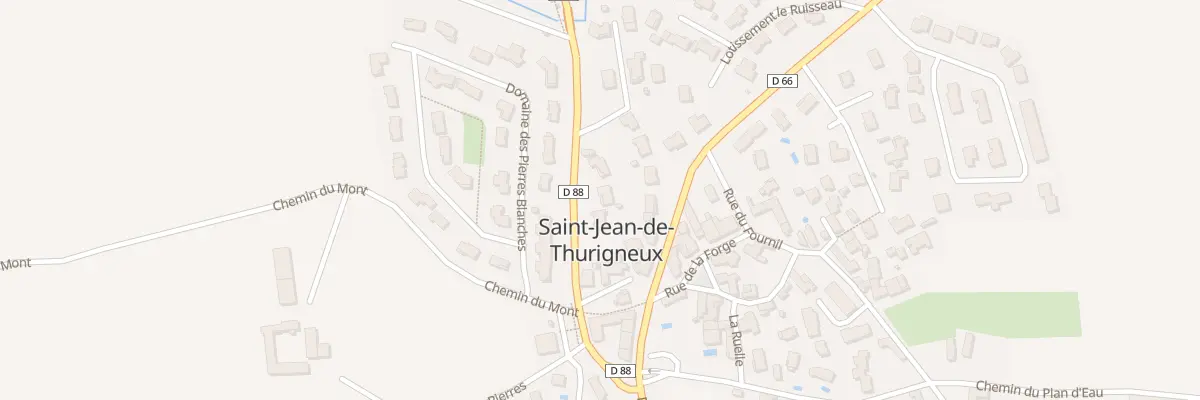 Plan du 160 Rte de Rancé à Saint-Jean-de-Thurigneux
