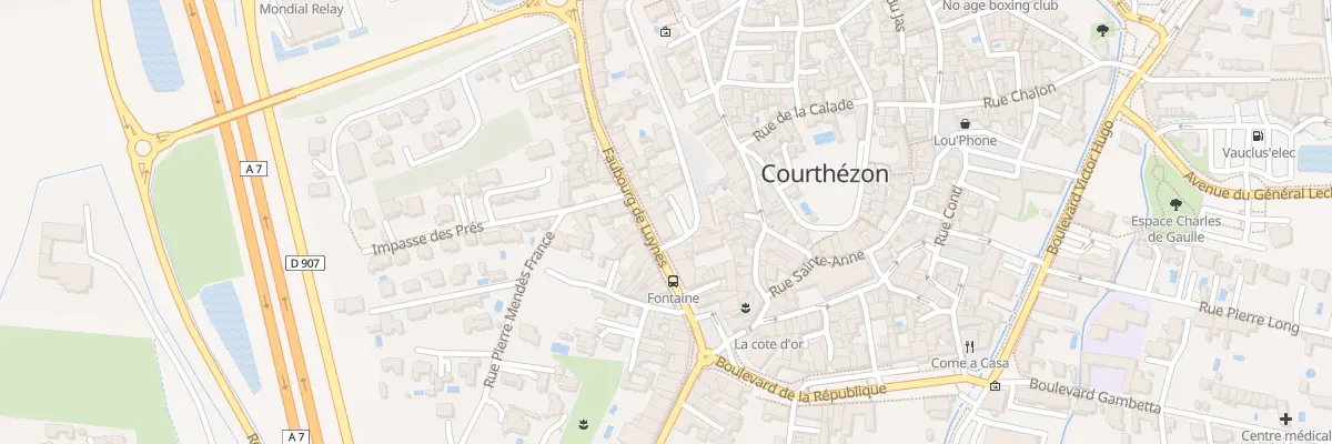 Plan du 1 Che du Calvaire à Courthézon