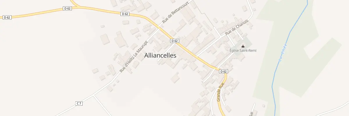 Plan du 14 Gr Grande Rue à Alliancelles