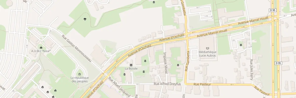Plan du 2B Av d’Oschatz à Vénissieux