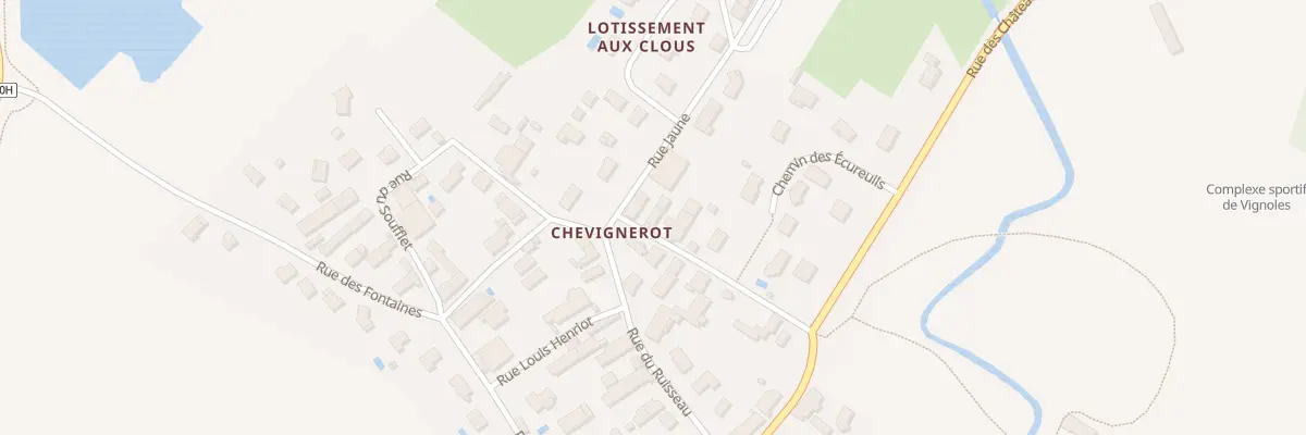 Plan du 10 All du Chateau à Vignoles