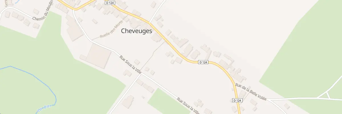 Plan du 32 Rue de la Belle Volée à Cheveuges
