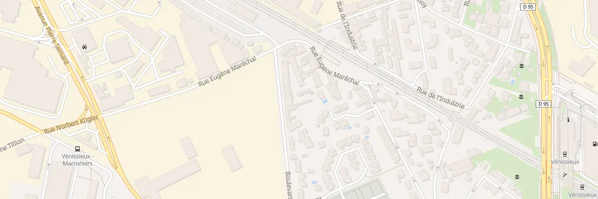 Plan du 15 Bd Laurent Gérin à Vénissieux