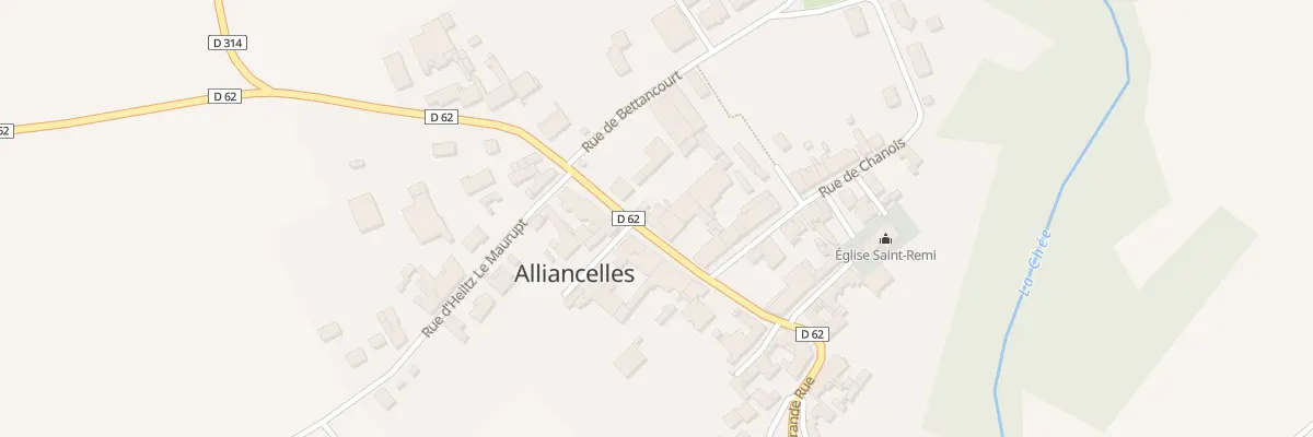Plan du 11 Gr Grande Rue à Alliancelles